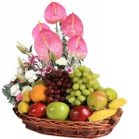 Fruits & Flowers Basket