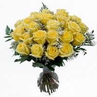 24 Yellow  Rose bunch